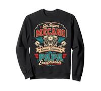 Un Super Mécano Papa Exceptionnel Humour Cadeau Mécanicien Sweatshirt