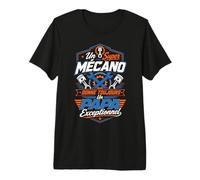 Un Super Mécano Papa Exceptionnel Humour Cadeau Mécanicien T-Shirt Haut de Gamme