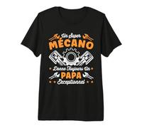 Un Super Mécano Papa Exceptionnel Humour Cadeau Mécanicien T-Shirt Haut de Gamme