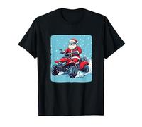 Un Superbe Père Noël Prend Un Quad pour Une Balade Festive T-Shirt