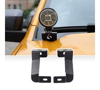 Un support de lumière pilier compatible avec camion Ford Ford Ranger 2023-2024, supports de feux de fossé, ampoules DEL tout-terrain, support de lumière de capot de capot, charnières de capot,