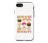 Un Sushi Mignon Rend Le Miso Heureux et Amusant Jeu de Mots Kawaii Coque pour iPhone SE (2020) / 7/8