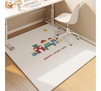 Un tapis de protection polyvalent for chaises de bureau, adapté aussi bien aux tapis qu'aux planchers de bois franc.(Little House,100x100cm)