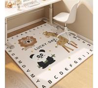 Un tapis de protection polyvalent for chaises de bureau, adapté aussi bien aux tapis qu'aux planchers de bois franc.(Giraffe,120x120cm)