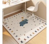 Un tapis de protection polyvalent for chaises de bureau, adapté aussi bien aux tapis qu'aux planchers de bois franc.(Elephant,90x90cm)