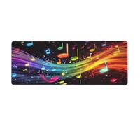Un tapis de souris vibrant avec base en caoutchouc antidérapant étendue avec bords cousus pour gaming PC de bureau Grand tapis de souris 30 x 80 cm