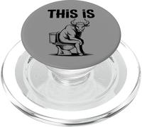 Un Taureau drôle sur Les Toilettes, C'est PopSockets PopGrip pour MagSafe
