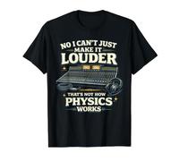 Un Technicien audiovisuel ne Peut Pas Rendre Plus Fort Physique AV T-Shirt Graphique avec Valeur, Homme, Noir, S