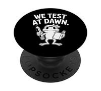 Un Test Amusant à l'aube Dit « Frog Student » PopSockets PopGrip Adhésif
