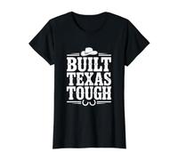 Un Texas Robuste construit : Un Fier Esprit Texan T-Shirt Graphique avec Valeur, Femme, Noir, S