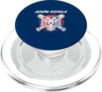 Un Tigre avec des battes de Baseball croisées fierté de la Corée du Sud PopSockets PopGrip pour MagSafe