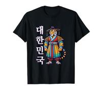 Un Tigre en coréen Traditionnel Hanbok Dae Han Min Guk Hangul T-Shirt Graphique avec Valeur