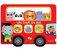 Un tour en bus: Livre tout-carton avec poignée et formes découpées