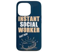 Un travailleur Social instantané ajoute Simplement du café Coque pour iPhone 13 Pro