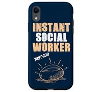 Un travailleur Social instantané ajoute Simplement du café Coque pour iPhone XR