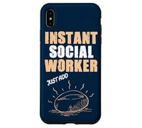 Un travailleur Social instantané ajoute Simplement du café Coque pour iPhone XS Max