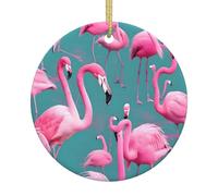 Un troupeau de flamants roses décorations de Noël, cadeaux pour maman, cadeaux de Noël, idée cadeau unique, parfait pour les fêtes de vacances, arbre, fenêtre, décoration murale