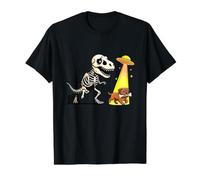 Un UFO T-Rex à la Poursuite du Dogue de Bordeaux pour Halloween T-Shirt Graphique avec Valeur