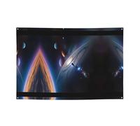 Un univers fascinant à suspendre au mur, adapté pour diverses scènes, fêtes, rassemblements (119,4 x 180,3 cm) bannière festive