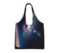 Un univers fascinant Sac en toile imprimée Sac fourre-tout léger pour femme
