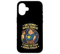 Un uomo senza pancia è come un cielo senza stelle. Per papà Coque pour iPhone 16
