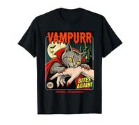 Un Vampire Mord à Nouveau, Cette Fois, C'est Son Chat d'halloween purronal T-Shirt