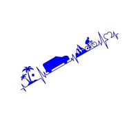 Un vélo est-il Mieux qu'une Voiture ? C'est Un Battement de cœur Autocollants for carrosserie Autocollants for Voiture Accessoires for Voiture Autocollants for Voiture(Blue,80X18.5CM)