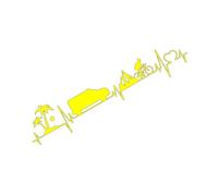 Un vélo est-il Mieux qu'une Voiture ? C'est Un Battement de cœur Autocollants for carrosserie Autocollants for Voiture Accessoires for Voiture Autocollants for Voiture(Yellow,40X9.2CM)