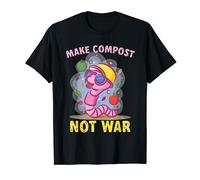 Un ver amusant qui fait du compost Pas de guerre Engrais T-Shirt