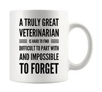 Un Vétérinaire Vraiment Exceptionnel Est Difficile À Trouver Et Impossible À Oublier. Tasse Impression Tasses Porcelaine Tasse À Café 330Ml Pour Thé Femme Collègue