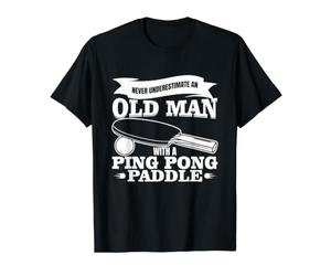 Un Vieil Homme avec Une Batte de ping-Pong T-Shirt Graphique avec Valeur