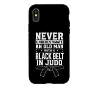 Un Vieil Homme avec Une Ceinture Noire Judo Coque pour iPhone X/XS