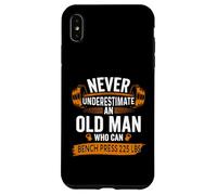 Un Vieil Homme Peut asseoir 225 Funny Gym Strength Coque pour iPhone XS Max