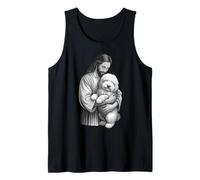 Un Vieux Berger Anglais et Un Amoureux des Chiens de Foi chrétienne de Jésus Débardeur