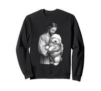 Un Vieux Berger Anglais et Un Amoureux des Chiens de Foi chrétienne de Jésus Sweatshirt