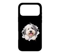 Un Vieux Chien de Berger Anglais drôle jetant Un Coup d'œil Mignon pour Les Amoureux des Chiens, Maman et Papa Coque pour iPhone 17 Pro Max