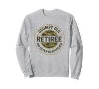 Un vieux retraité grincheux, pas de filtre, pas d'excuses, camouflage, à la retraite Sweatshirt