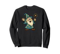 Un Vieux Style de Dessin animé Amusant de Silly Wizard Sweatshirt