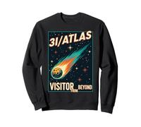 Un Visiteur de l'Atlas 3I, au-delà de l'art Cosmique Vintage Sweatshirt