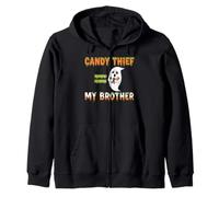Un Voleur de Bonbons égale Halloween à Mon frère Sweat à Capuche