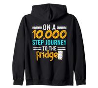 Un Voyage De 10 000 Pas vers Le Réfrigérateur 10000 Étapes Sweat à Capuche