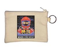 Un voyage spatial 2001 Astronaute Movie Poster Art Porte-monnaie Beige