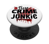 Un Vrai Accro au Crime, Un Meurtre obsédé, Un mystérieux Criminel PopSockets PopGrip Adhésif