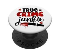 Un Vrai Accro au Crime, Un Meurtre obsédé, Un mystérieux Criminel PopSockets PopGrip Adhésif