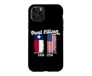 Un Vrai Patriote Texan à Double citoyenneté Aime Le Texas et l'Amérique Coque pour iPhone 11 Pro