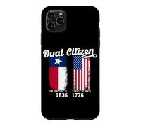 Un Vrai Patriote Texan à Double citoyenneté Aime Le Texas et l'Amérique Coque pour iPhone 11 Pro Max