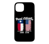 Un Vrai Patriote Texan à Double citoyenneté Aime Le Texas et l'Amérique Coque pour iPhone 13