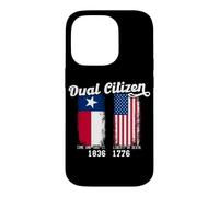 Un Vrai Patriote Texan à Double citoyenneté Aime Le Texas et l'Amérique Coque pour iPhone 14 Pro