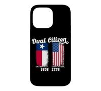 Un Vrai Patriote Texan à Double citoyenneté Aime Le Texas et l'Amérique Coque pour iPhone 14 Pro Max