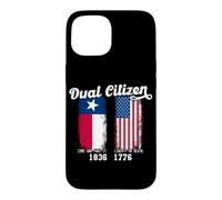 Un Vrai Patriote Texan à Double citoyenneté Aime Le Texas et l'Amérique Coque pour iPhone 15